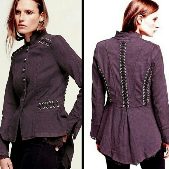 NWT Free People Victorian Military Jacket - Picture 4 of 5